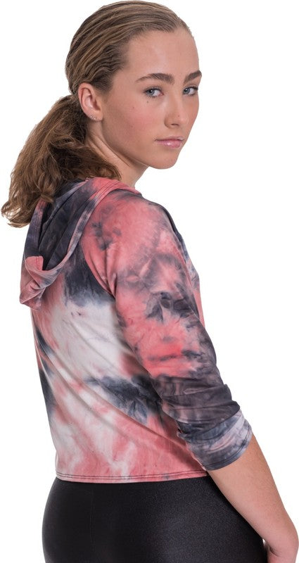 Tie-Dye Waist-Length Hoodie - Multiple Colors - (S-XL)