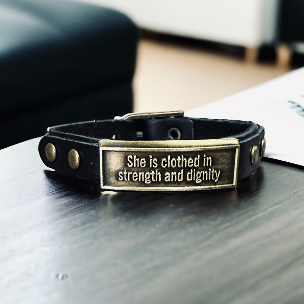 Leather Wristlet: Strength and Dignity