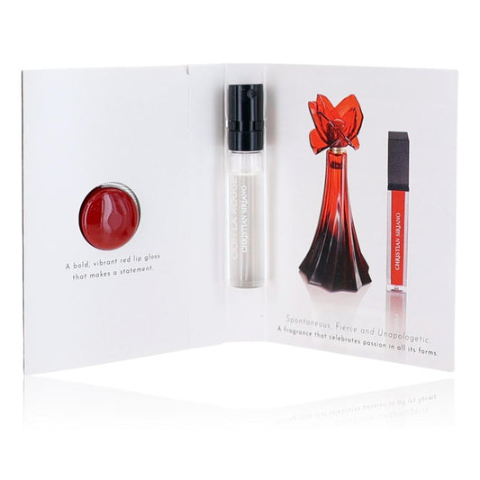 Ooh La Rouge by Christian Siriano, 0.06oz. Eaux De Parfum Spray for Women with Lip Gloss Sample