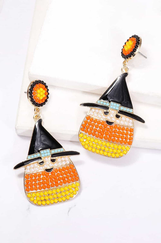 Witch's Hat Shape Synthetic-Pearl Dangle Earrings - Multiple Colors