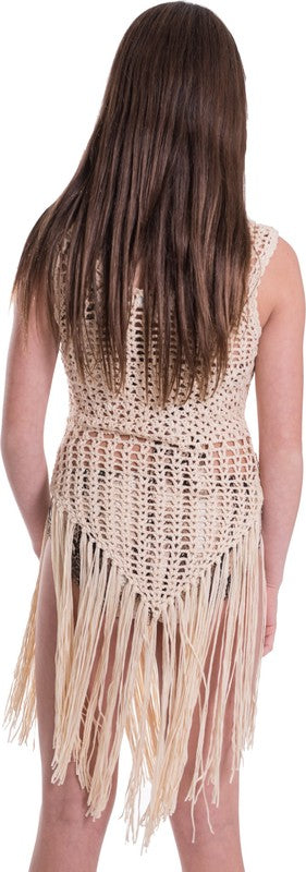 Stretchy Crochet Swimsuit Cover-Up - Multiple Colors - (S-XL)