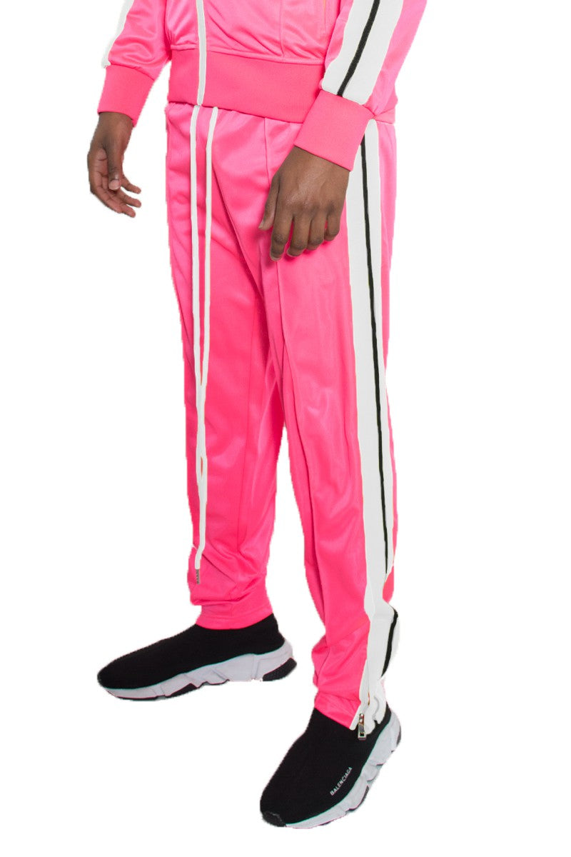 Side-Striped Drawstring Elastic Waist Track Pants - Multiple Colors - (S-3XL)