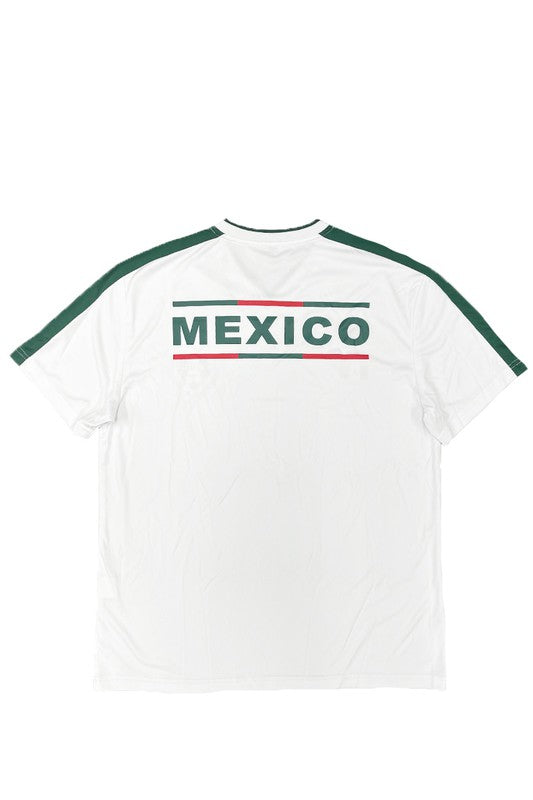 Mexico Team World Soccer V-Neck Jersey - Multiple Colors - (S-3XL)