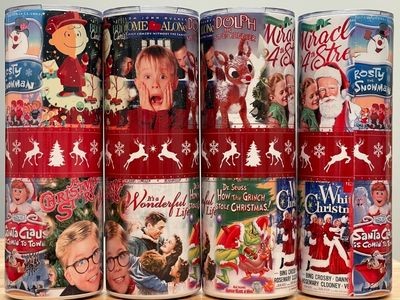 20 Oz. Christmas Movie Stainless-Steel Tumbler With Straw