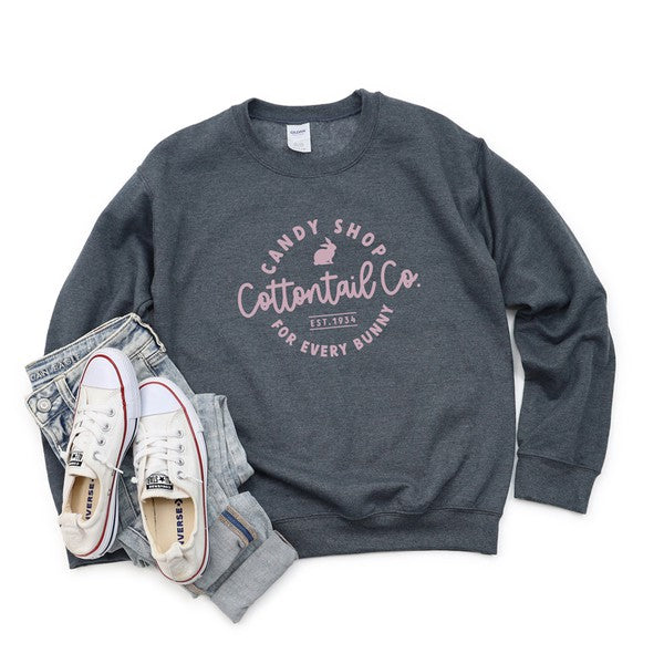 "Cottontail Co. Candy Shop" Graphic Sweatshirt - Multiple Colors - (S-2XL)