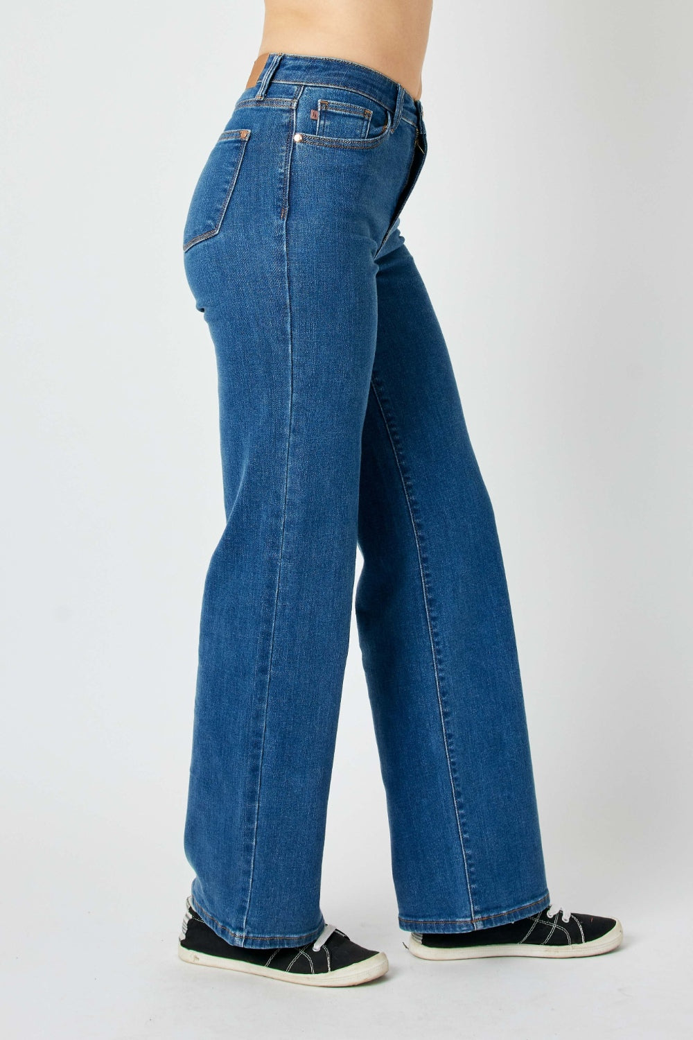 Judy Blue High-Rise Straight Jeans - Medium Color - (0-24W)