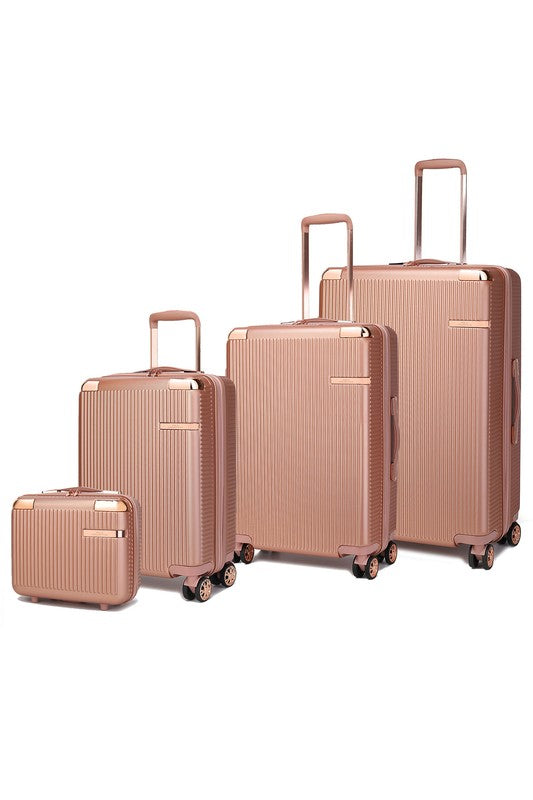 MKF Collection - Tulum 4-Piece Luggage Set by Mia K - Multiple Colors