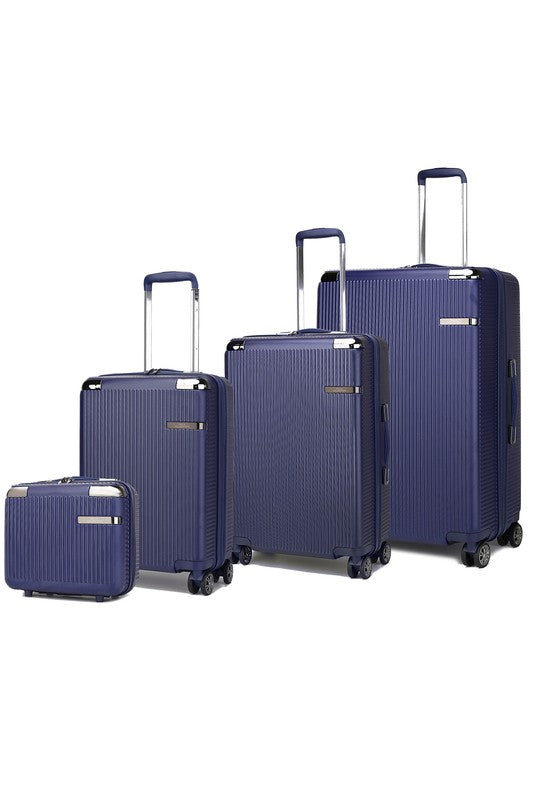 MKF Collection - Tulum 4-Piece Luggage Set by Mia K - Multiple Colors