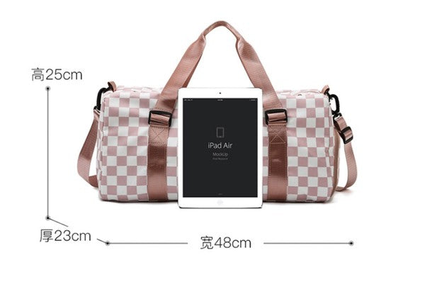 Checkered Weekenders Travel Luggage Tote Bag - Multiple Colors