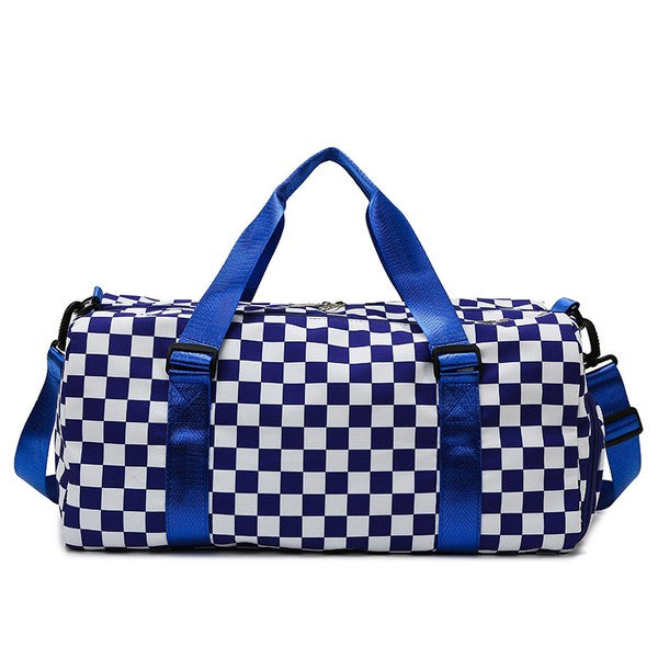 Checkered Weekenders Travel Luggage Tote Bag - Multiple Colors