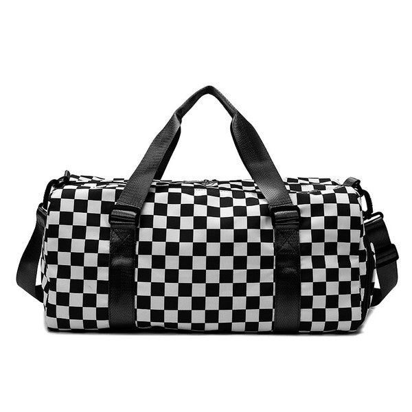 Checkered Weekenders Travel Luggage Tote Bag - Multiple Colors