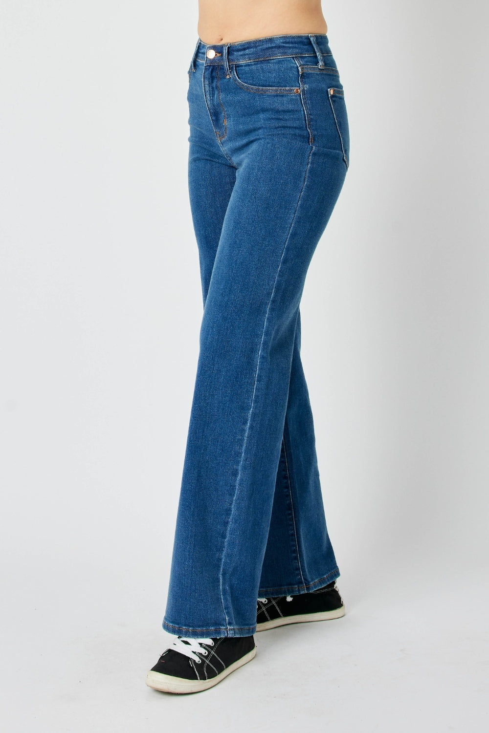 Judy Blue High-Rise Straight Jeans - Medium Color - (0-24W)