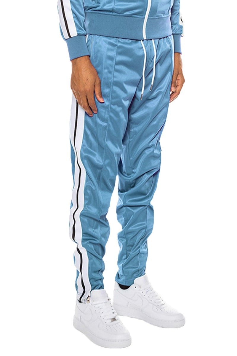 Side-Striped Drawstring Elastic Waist Track Pants - Multiple Colors - (S-3XL)