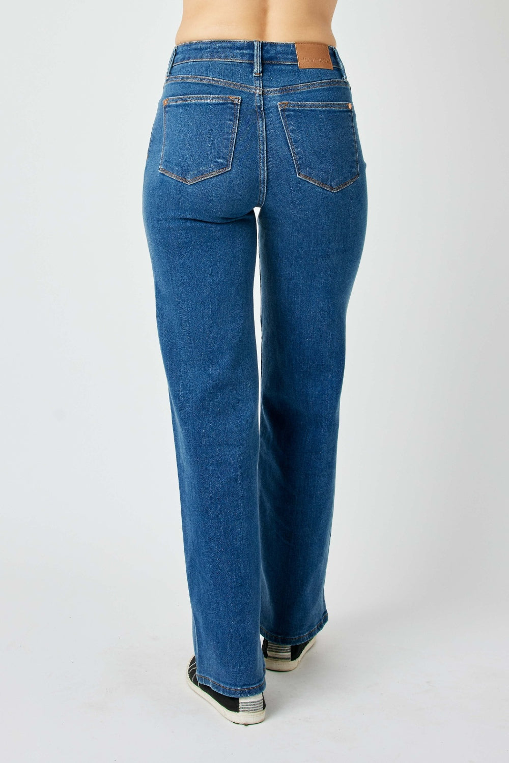 Judy Blue High-Rise Straight Jeans - Medium Color - (0-24W)