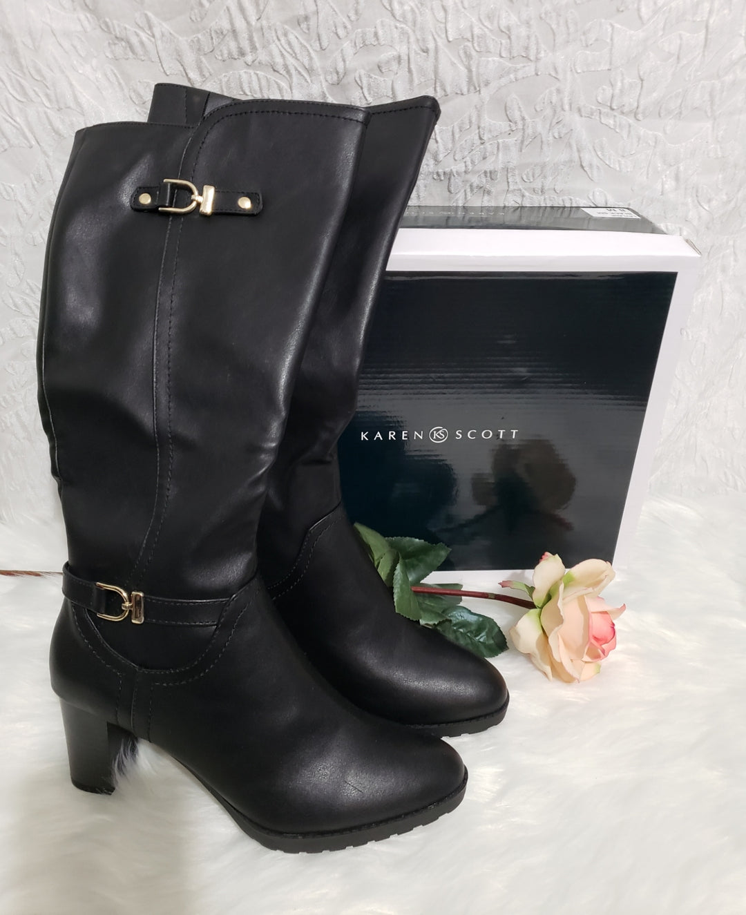 🤠🖤 KAREN SCOTT Laylah Boots – Black – Size 8M 🖤👢