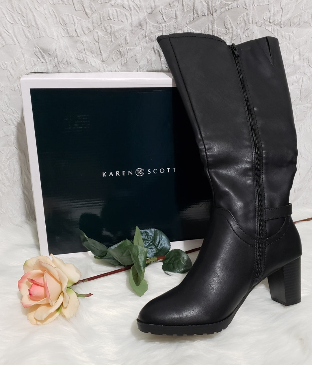 🤠🖤 KAREN SCOTT Laylah Boots – Black – Size 8M 🖤👢