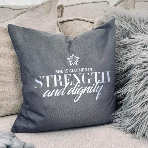 Love Notes: Strength & Dignity Pillow Cover