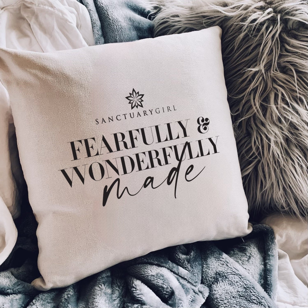 Love Notes: Fearfully &amp; Wonderfully Made Pillow Cover
