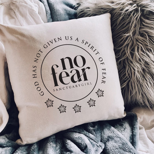 Love Notes: God Has Not Given Me A Spirit Of Fear Pillow Cover