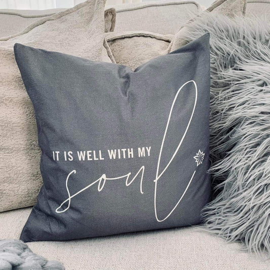 Love Notes: It Is Well Pillow Cover