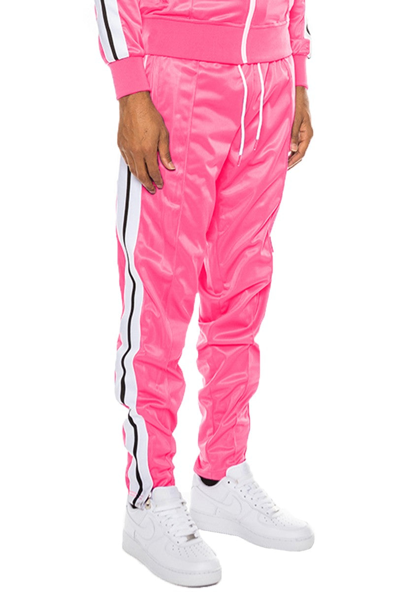 Side-Striped Drawstring Elastic Waist Track Pants - Multiple Colors - (S-3XL)