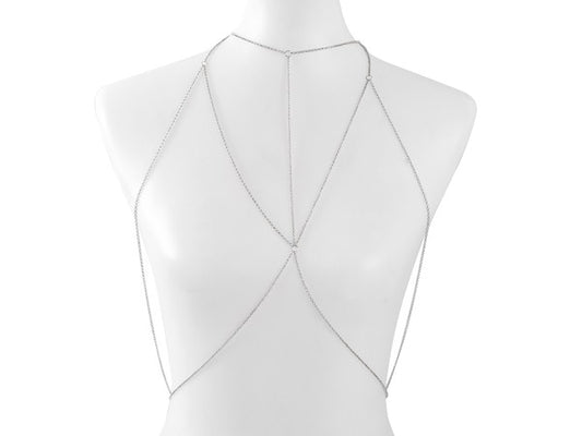 Multi-Line Body Chain - Gold, Silver