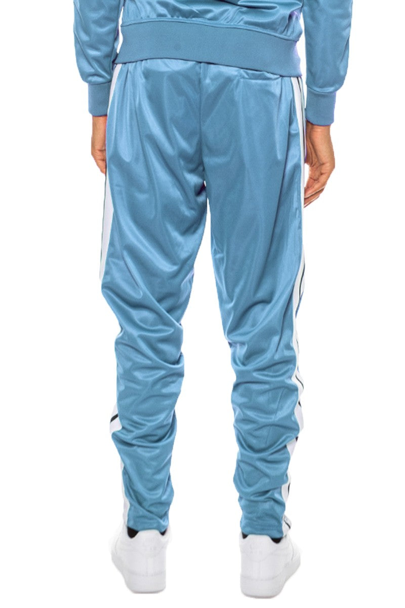 Side-Striped Drawstring Elastic Waist Track Pants - Multiple Colors - (S-3XL)