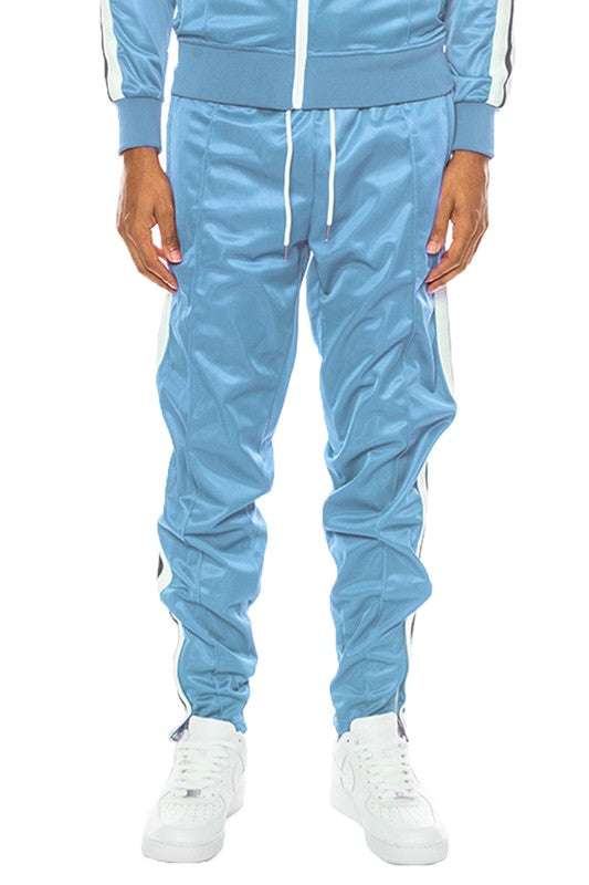 Side-Striped Drawstring Elastic Waist Track Pants - Multiple Colors - (S-3XL)