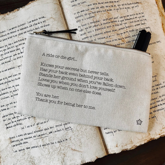 Love Notes Pouch: Ride Or Die