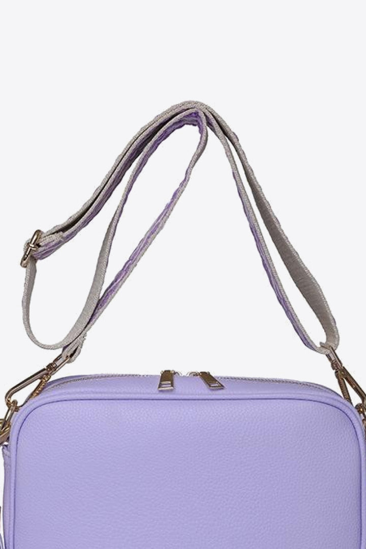 Faux-Leather Tasseled Crossbody Bag - Multiple Colors