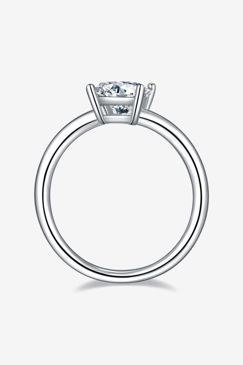 1 CARAT MOISSANITE 925 STERLING SILVER 4-PRONG SOLITAIRE RING - MULTIPLE SHAPED GEMS