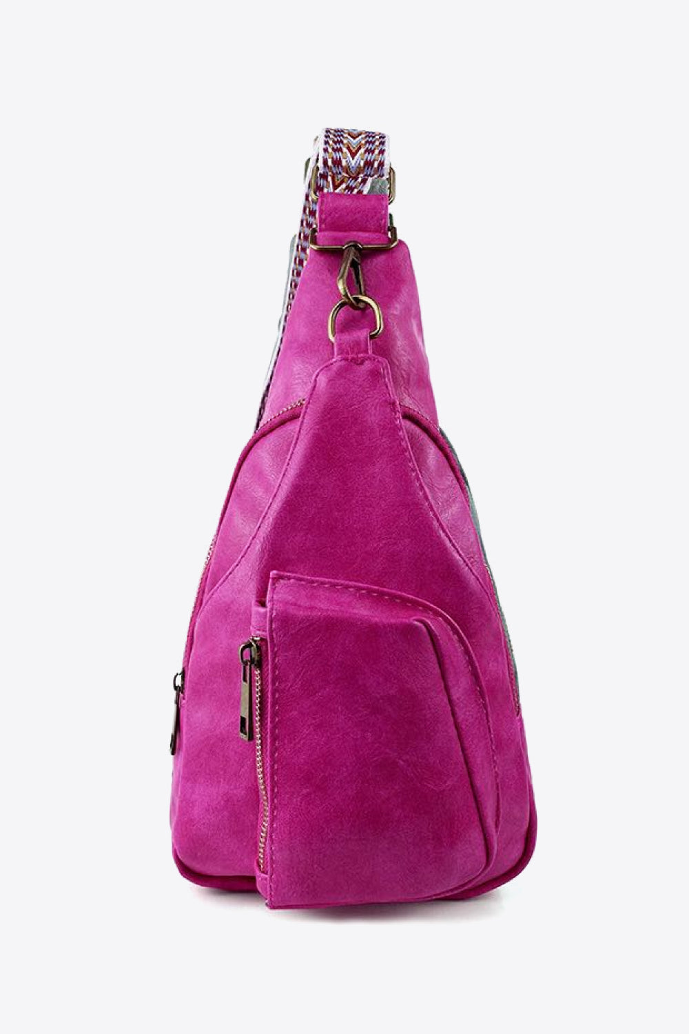 Cute PU-Leather Solid Sling Bag - Multiple Colors