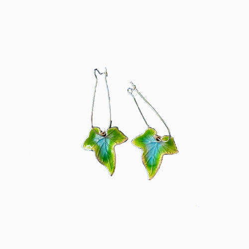 Alloy Leaf-Shape Drop Earrings - Multiple Colors