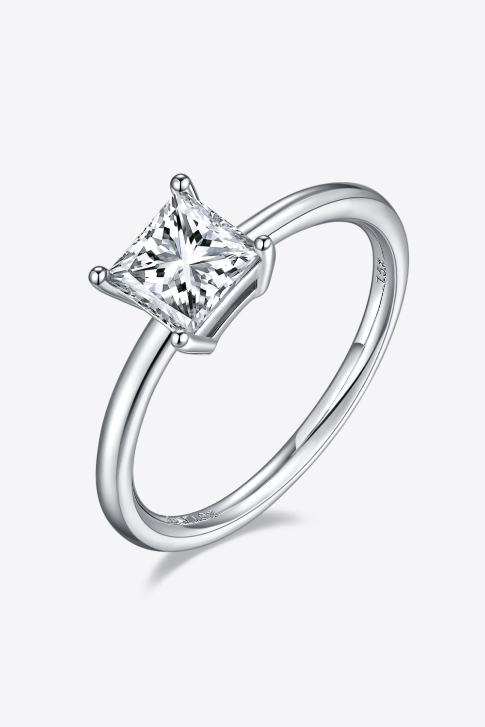 1 CARAT MOISSANITE 925 STERLING SILVER 4-PRONG SOLITAIRE RING - MULTIPLE SHAPED GEMS