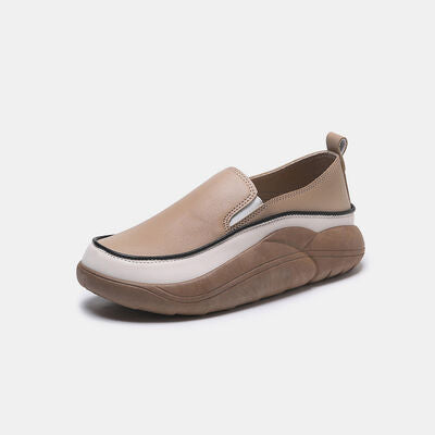 👟 Comfortable Chunky Faux-Leather Slip-On Shoes - Multiple Colors - (4-11) 💖✨