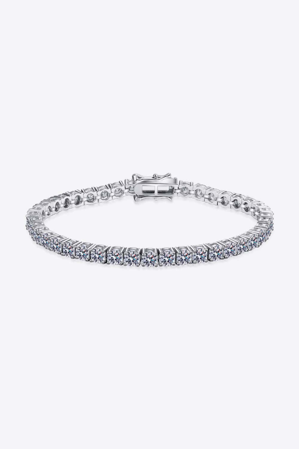 4.9 Carat Moissanite 925 Sterling Silver Bracelet