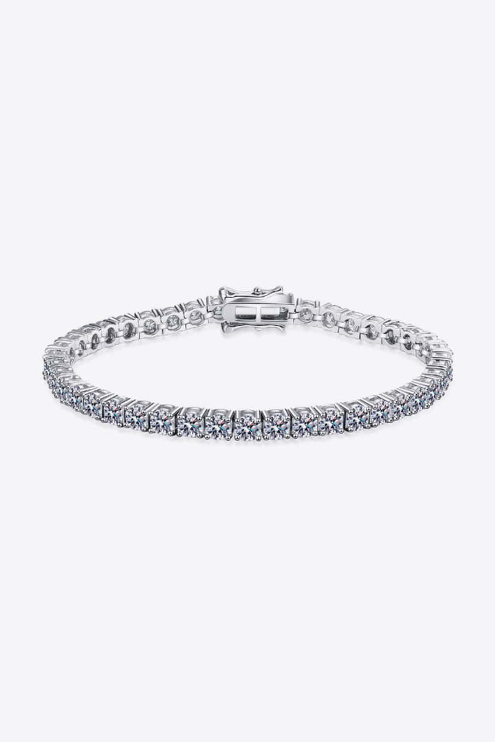 4.9 Carat Moissanite 925 Sterling Silver Bracelet