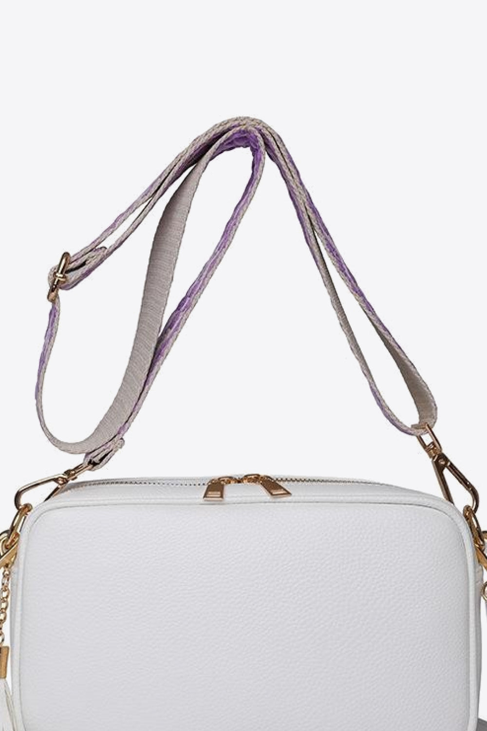 Faux-Leather Tasseled Crossbody Bag - Multiple Colors