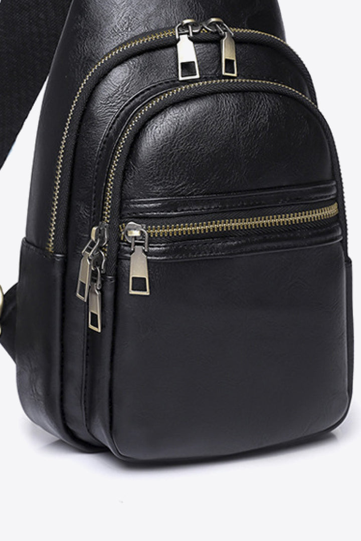 Adorable Faux-Leather Sling Bag - Multiple Colors