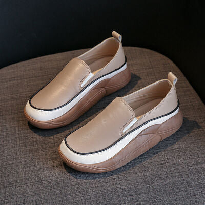 👟 Comfortable Chunky Faux-Leather Slip-On Shoes - Multiple Colors - (4-11) 💖✨
