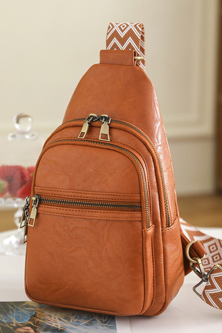 Adorable Faux-Leather Sling Bag - Multiple Colors
