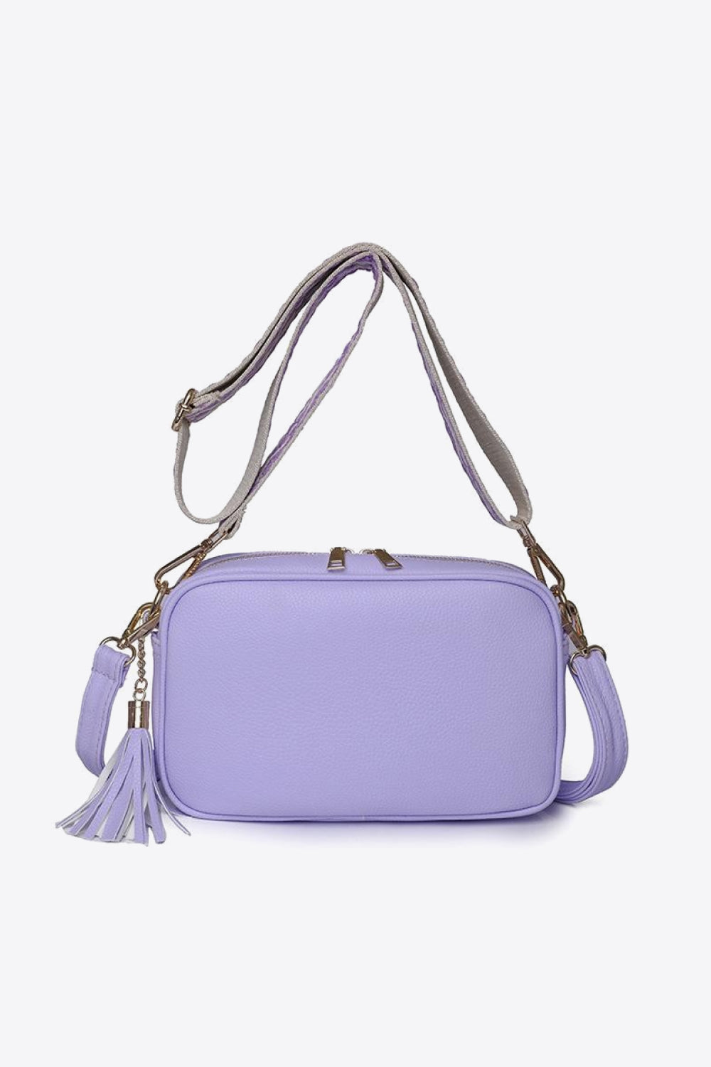 Faux-Leather Tasseled Crossbody Bag - Multiple Colors