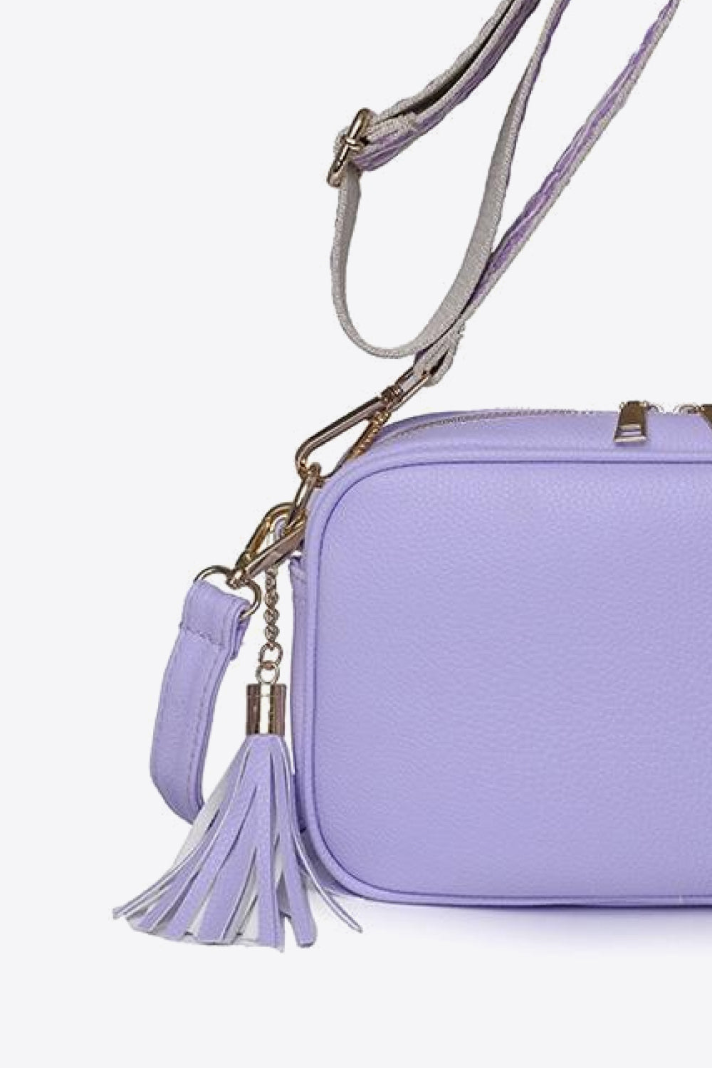 Faux-Leather Tasseled Crossbody Bag - Multiple Colors