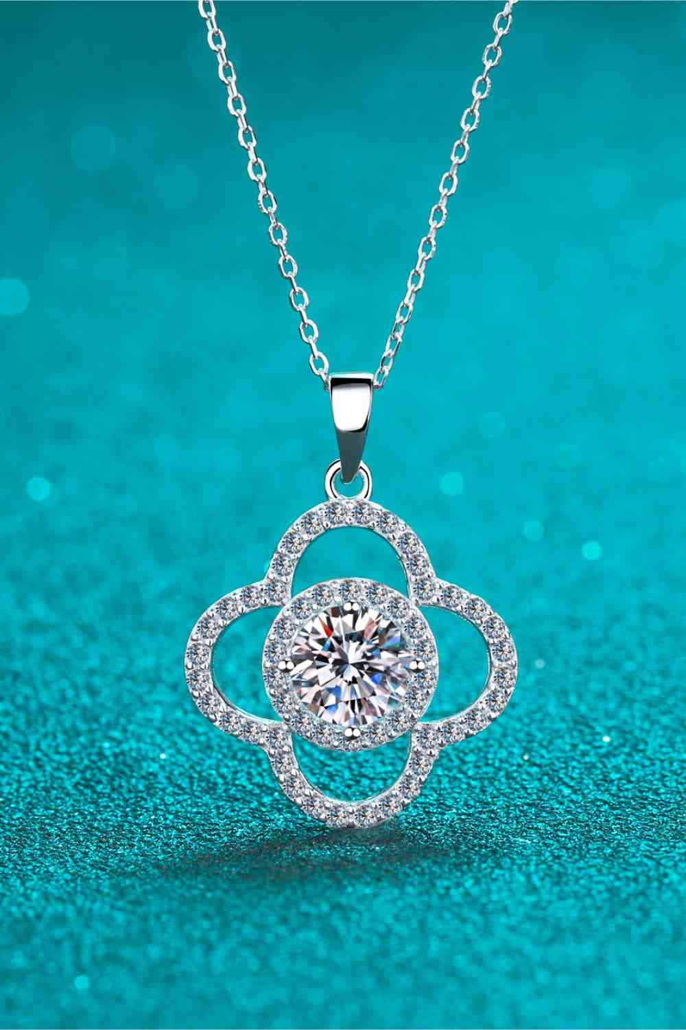 1-Carat Moissanite 925 Sterling Silver Necklace