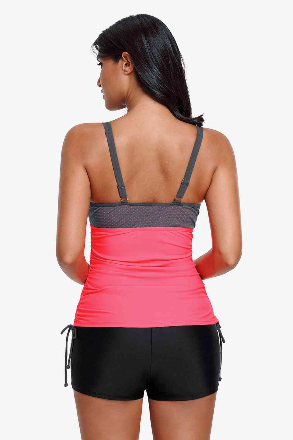 Contrast Sweetheart-Neck Swim Cami - Multiple Colors - (S-L)