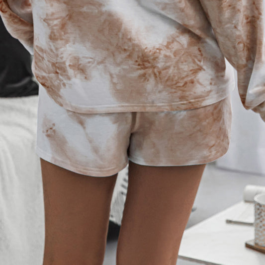 Tie-Dye Drawstring Shorts with Pockets - Multiple Colors - (S-XL)