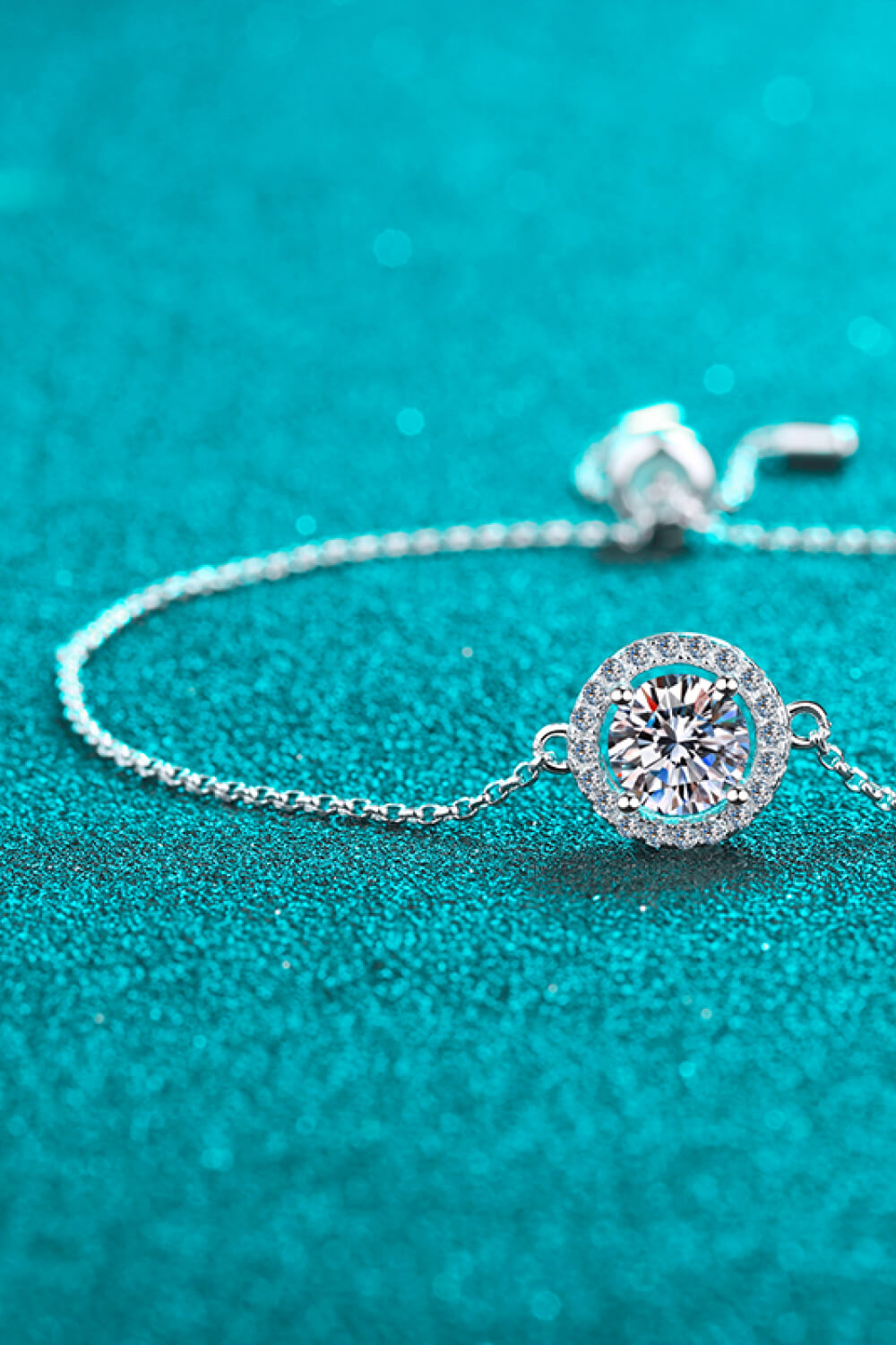 1 Carat Moissanite &amp; Zircon 925 Sterling Silver Bracelet