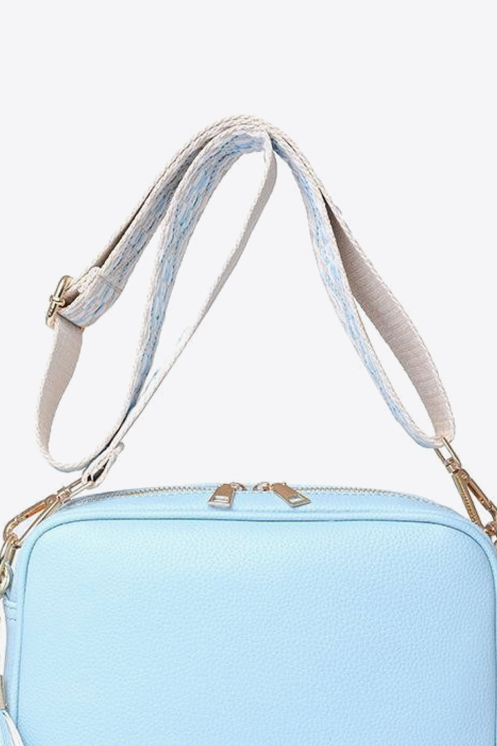 Faux-Leather Tasseled Crossbody Bag - Multiple Colors
