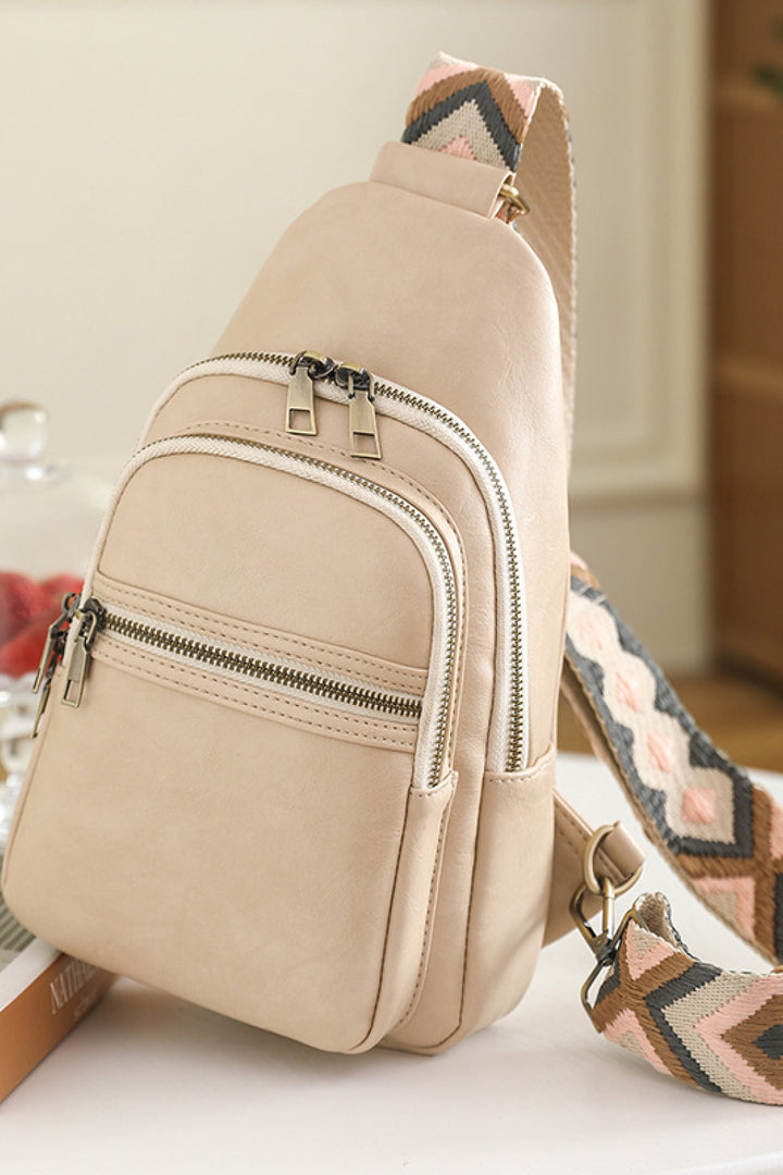 Adorable Faux-Leather Sling Bag - Multiple Colors