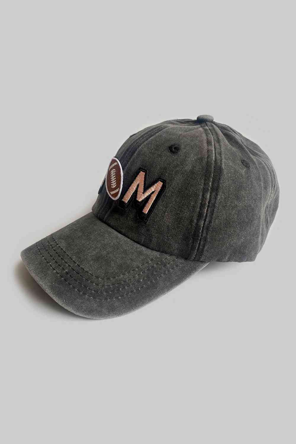 MOM FOOTBALL BASEBALL CAP - CHARCOAL